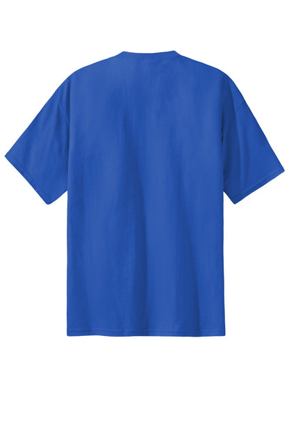 Rear View of Royal Port & Co Essential Tee. PC61 plain