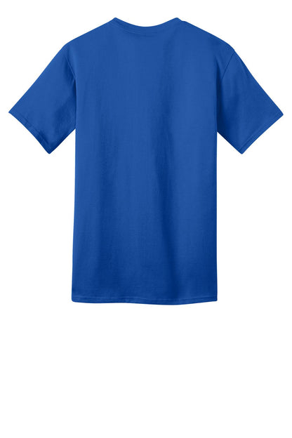 Rear View of Royal Port & Co Ring Spun Cotton Tee. PC150 plain