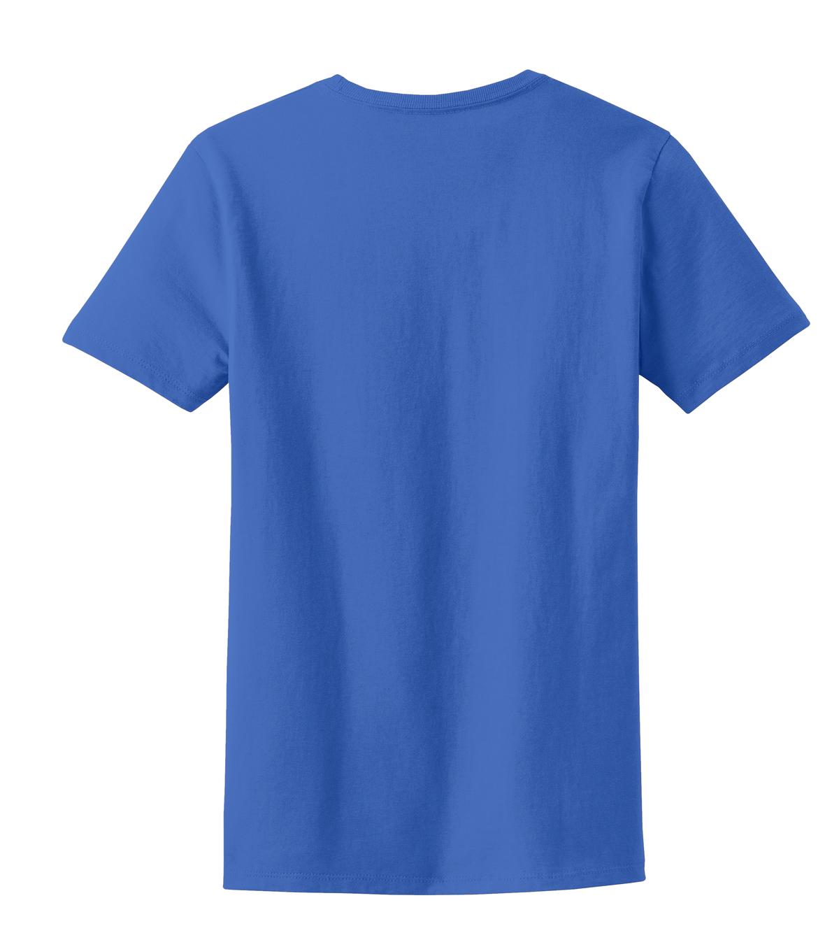 Rear View of Royal Port & Co Women's Essential Tee. LPC61 plain