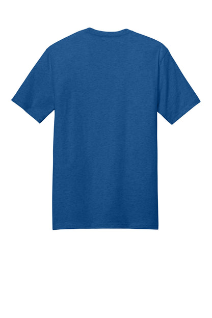Rear View of RoyalBlHtr District Perfect Weight Tee. DT104 plain