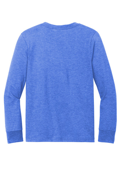 Rear View of RoyalFrost District Youth Perfect Tri Long Sleeve Tee DT132Y plain