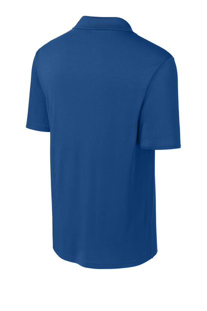 Rear View of Royal/Gold Sport-Tek Competitor United Polo ST104 plain