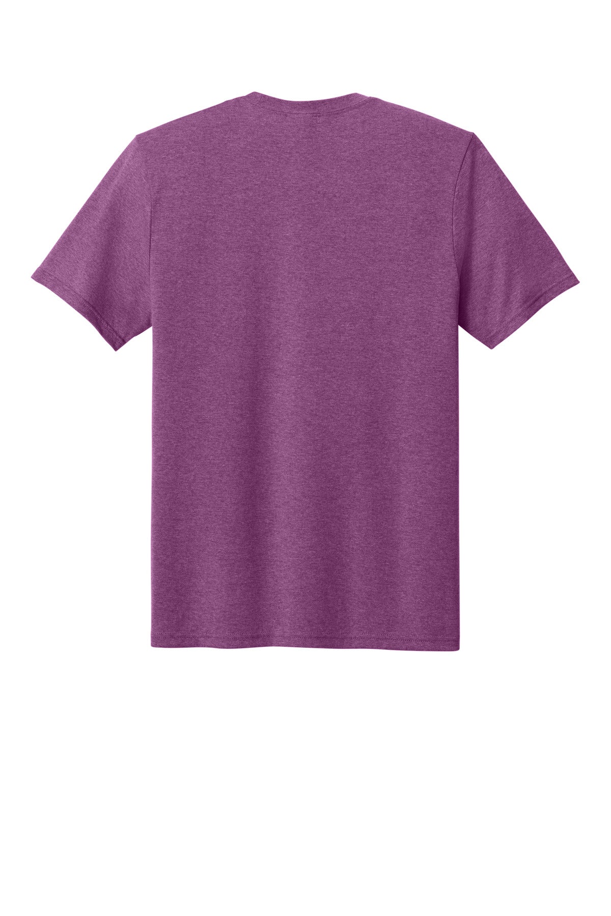 Rear View of RspbryHthr Port & Co Tri-Blend Tee. PC330 plain
