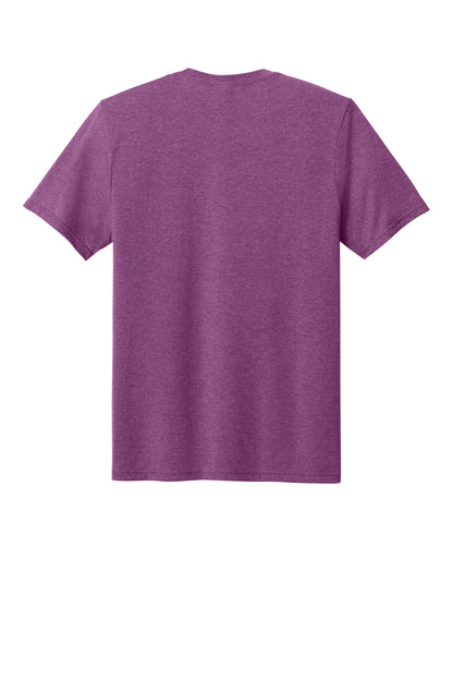 Rear View of RspbryHthr Port & Co Tri-Blend Tee. PC330 plain
