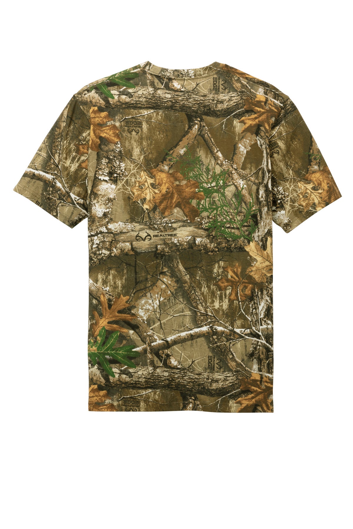 Rear View of RTEdge Russell Outdoors Realtree Tee RU100 plain