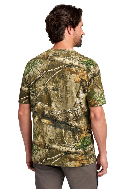 Rear View of RTEdge Russell Outdoors Realtree Tee RU100 plain