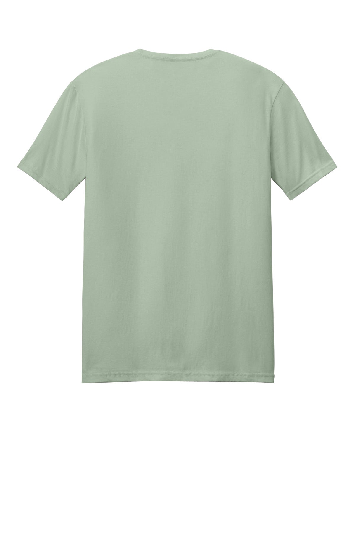 Rear View of Sage Gildan Softstyle T-Shirt. 64000 plain