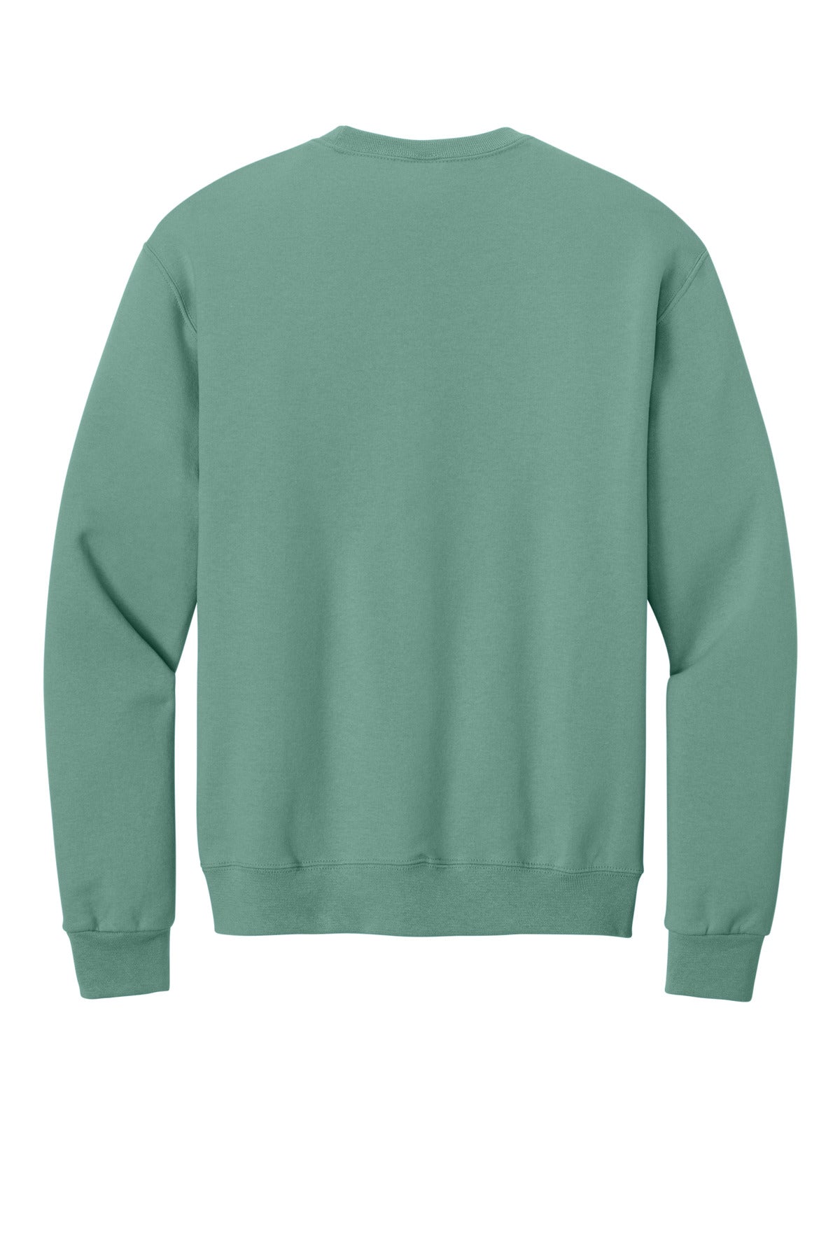 Rear View of Sage Jerzees - NuBlend Crewneck Sweatshirt. 562M plain