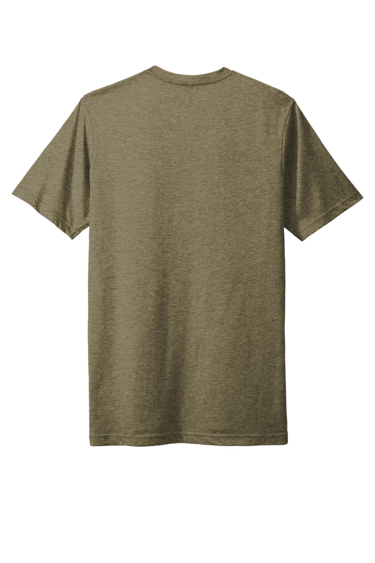 Rear View of Sage Next Level Apparel Adult Poly/Cotton Tee. NL6200 plain