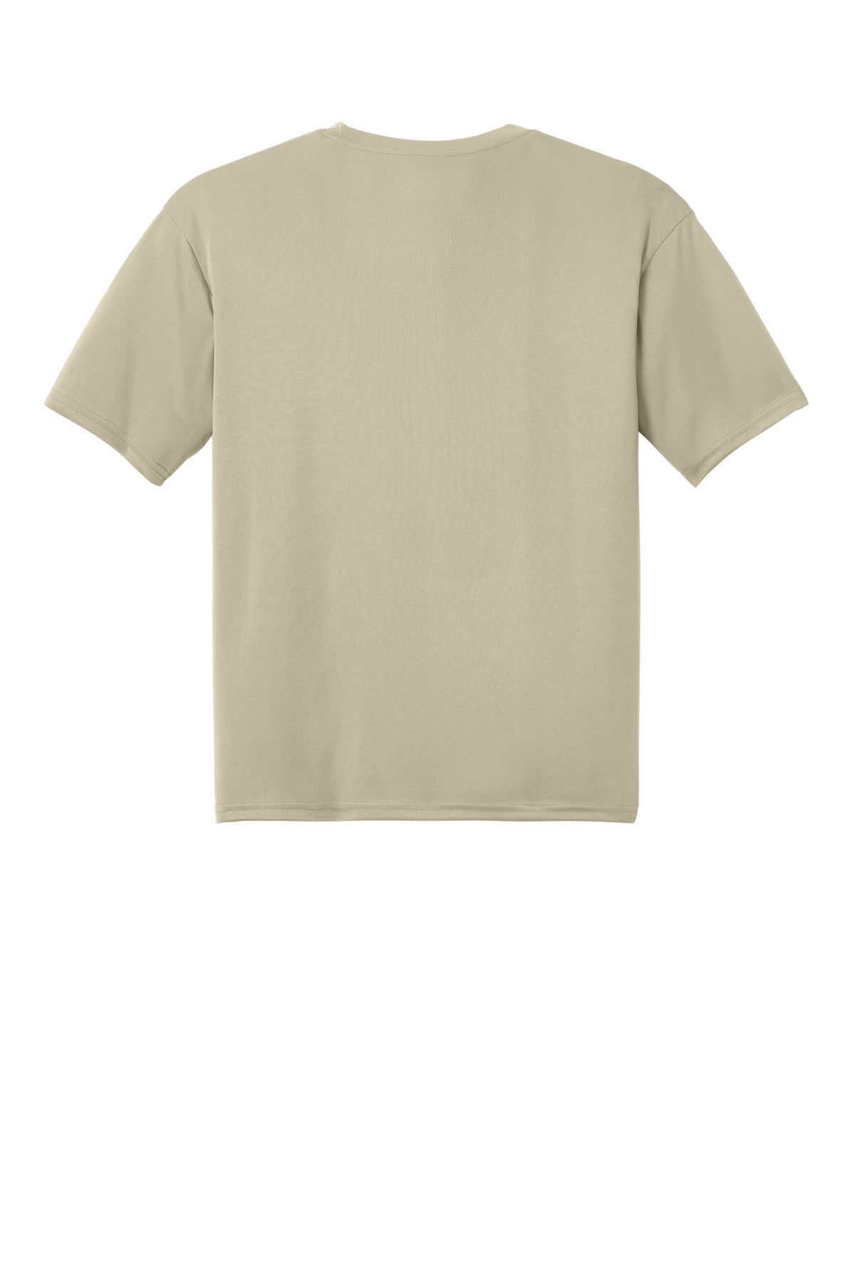 Rear View of Sand A4 Cooling Performance Short Sleeve Tee A4N3142 plain