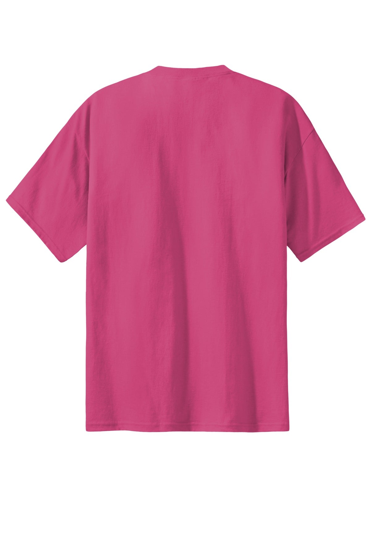 Rear View of Sangria Port & Co Essential Tee. PC61 plain