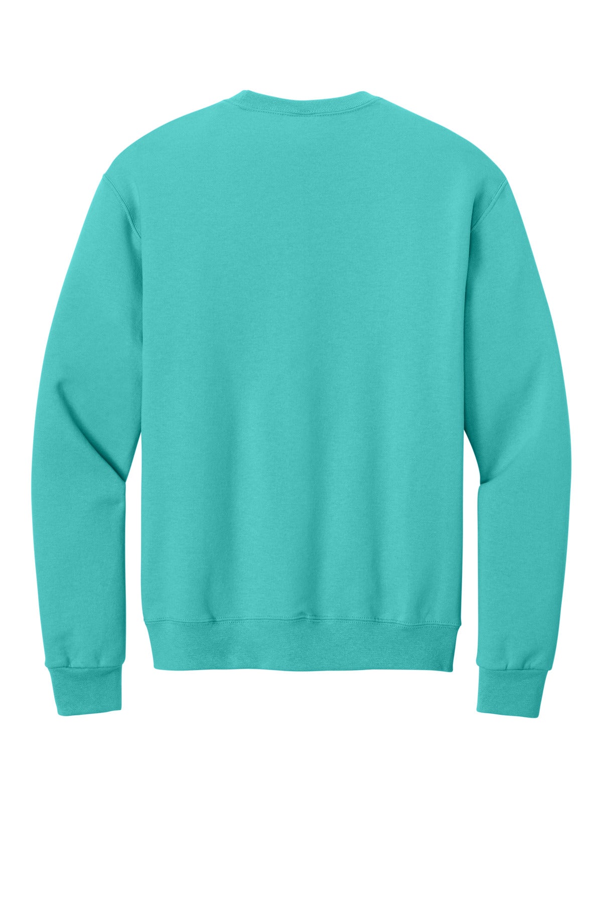 Rear View of ScubaBlue Jerzees - NuBlend Crewneck Sweatshirt. 562M plain