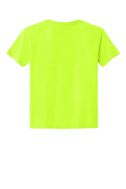 Rear View of SftyGrn Jerzees Classics Youth Cotton T-Shirt 363Y plain
