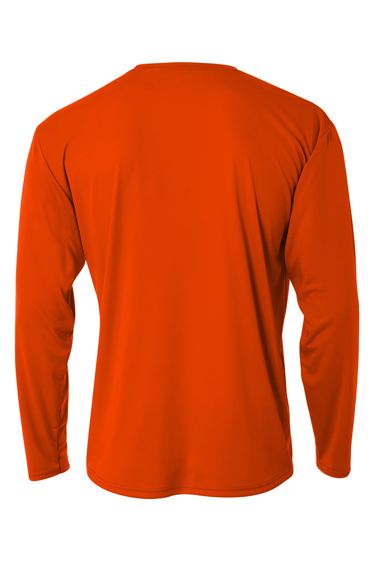 Rear View of SftyOrg A4 Cooling Performance Long Sleeve Tee A4N3165 plain