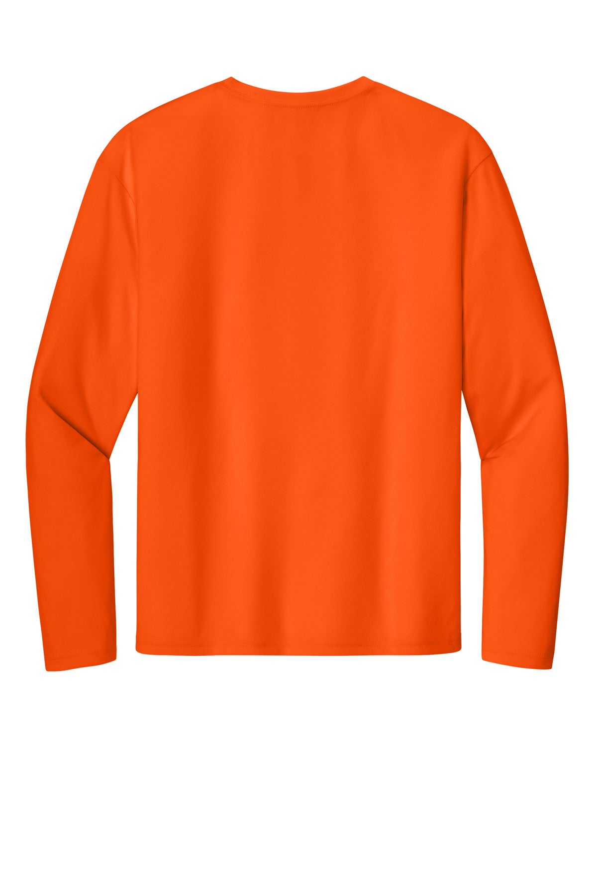 Rear View of SftyOrg A4 Cooling Performance Long Sleeve Tee A4N3165 plain