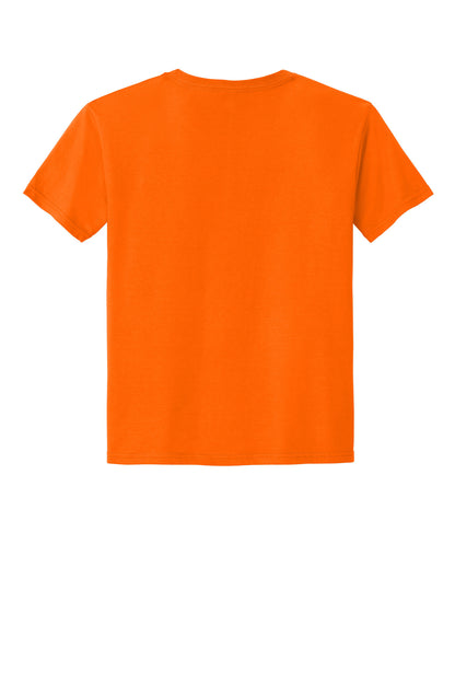 Rear View of SftyOrg Jerzees Classics Youth Cotton T-Shirt 363Y plain