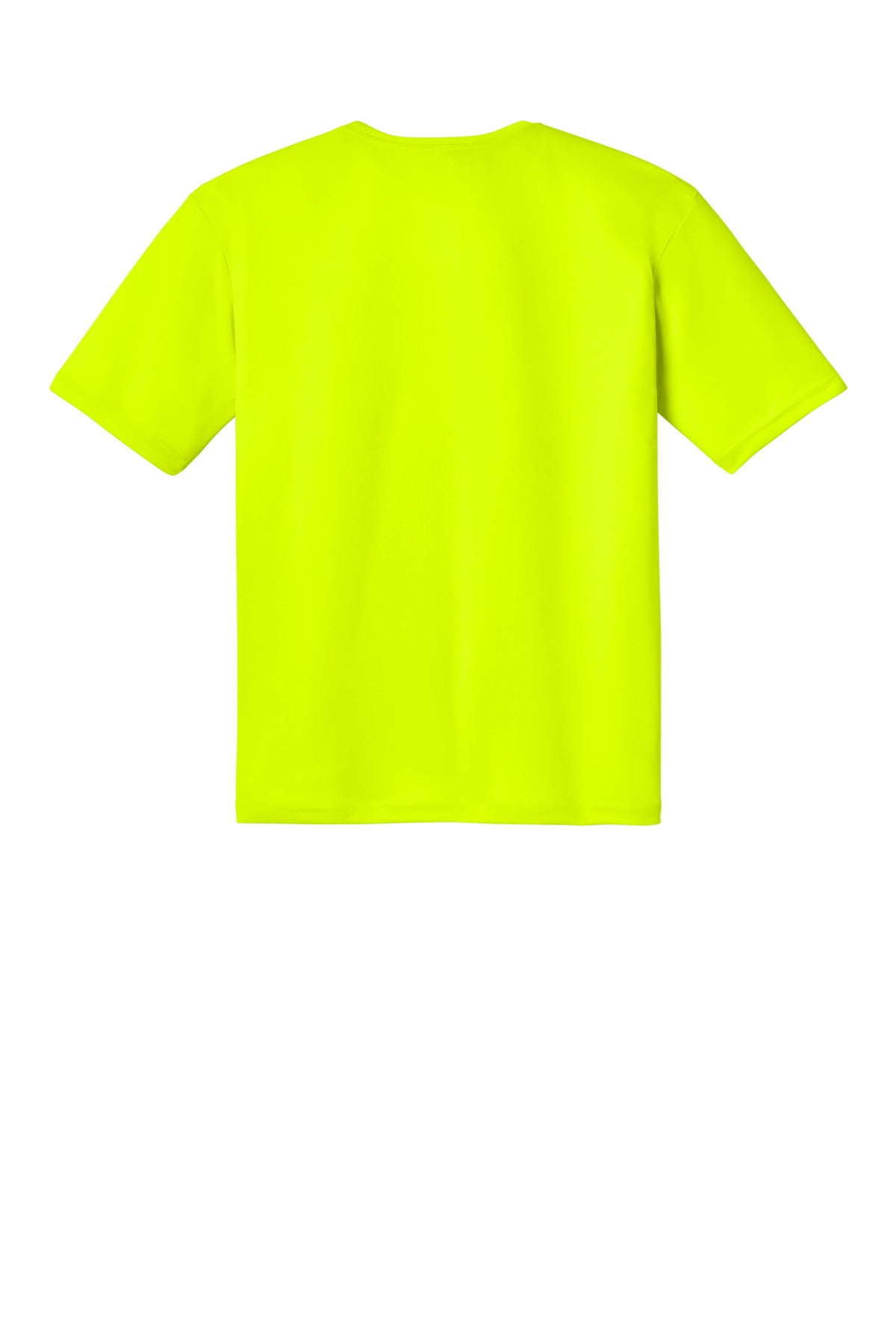 Rear View of SftyYellow A4 Cooling Performance Short Sleeve Tee A4N3142 plain