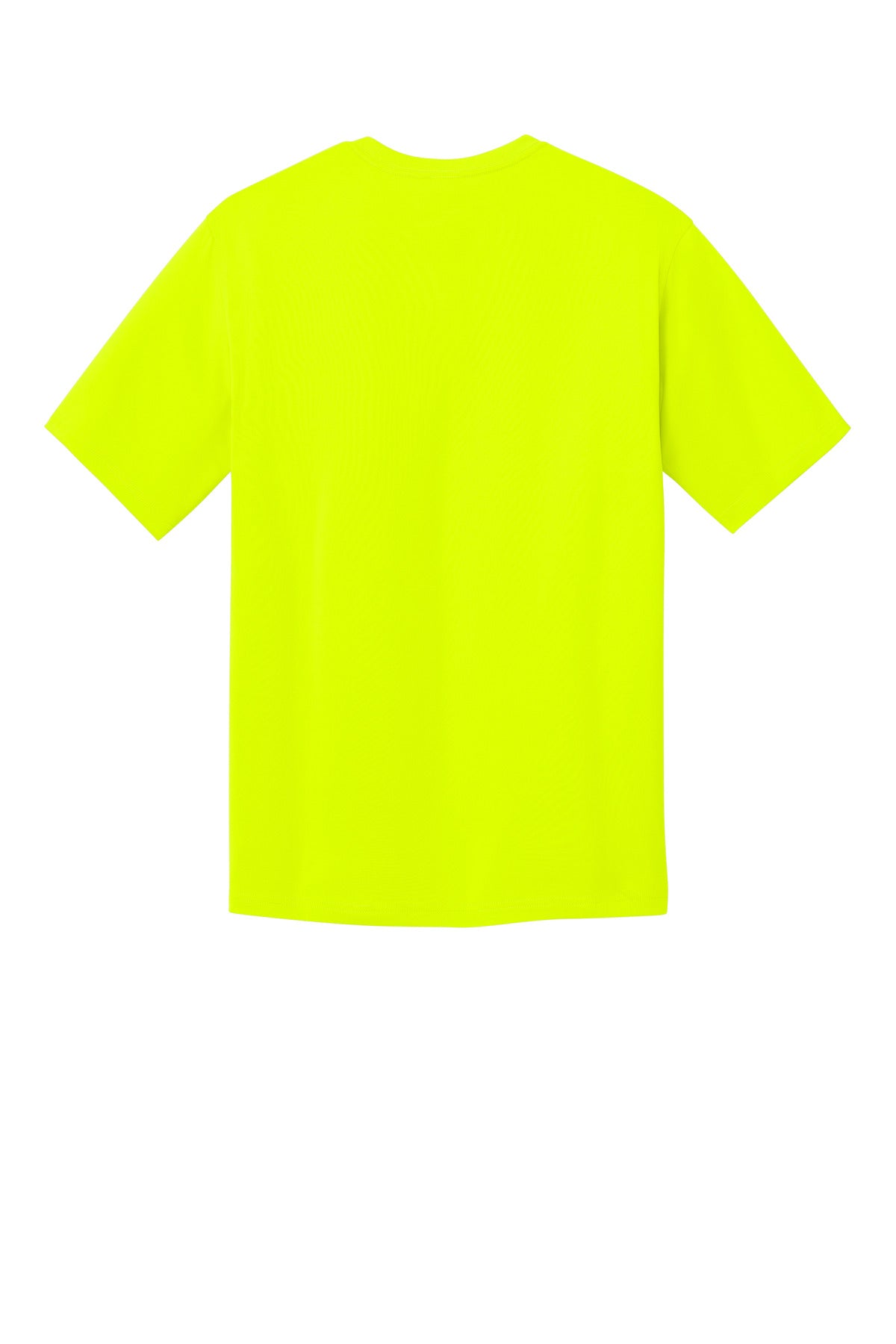 Rear View of SftyYellow CornerStone Workwear Pro Short Sleeve Tee CS440 plain