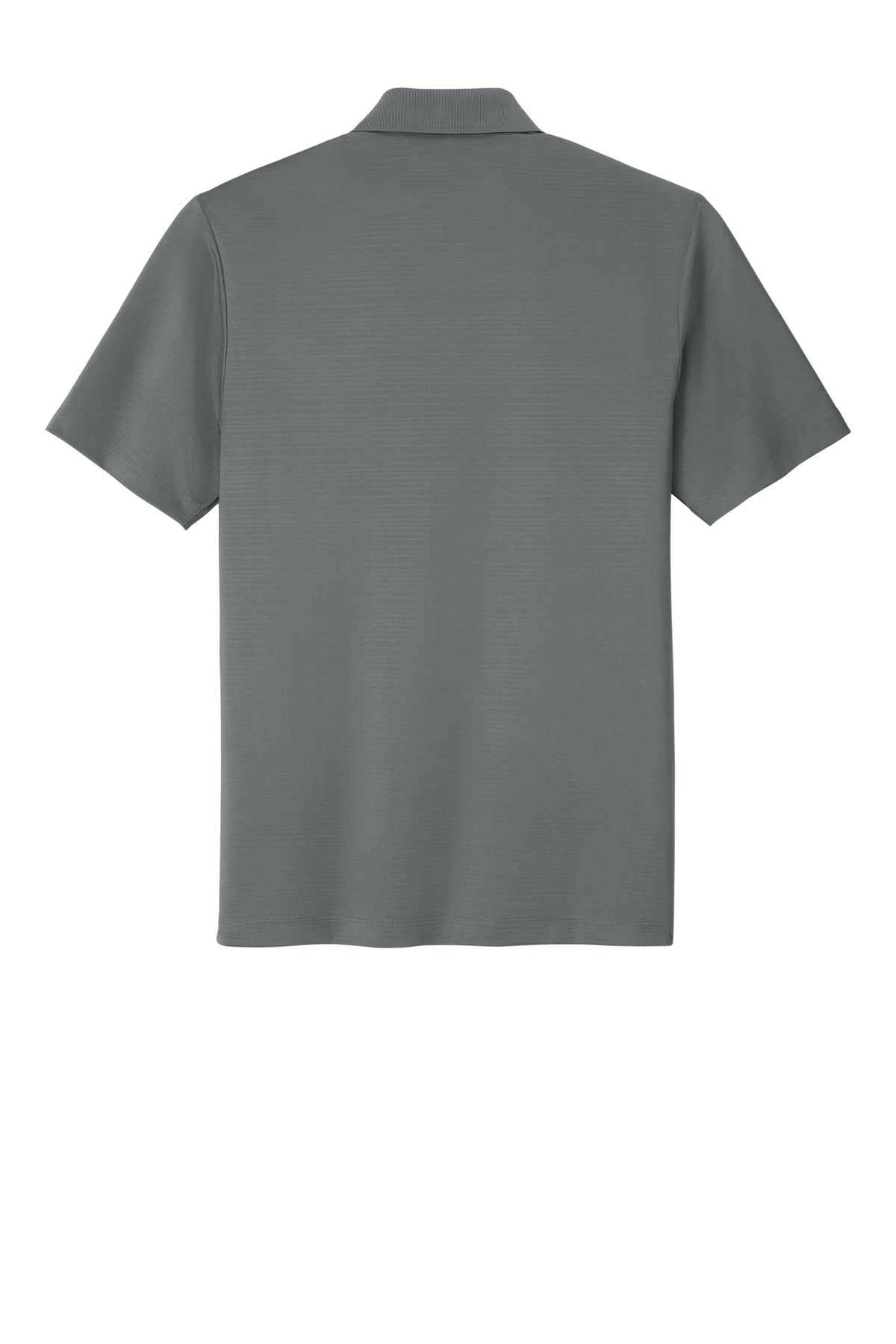 Rear View of Shadow Grey Port Authority Eclipse Stretch Polo. K587 plain