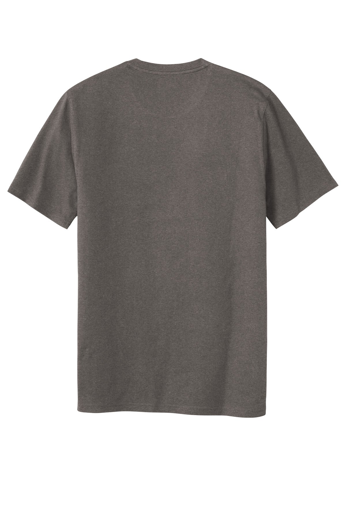 Rear View of ShadowGrey New Era Tri-Blend Tee NEA135 plain