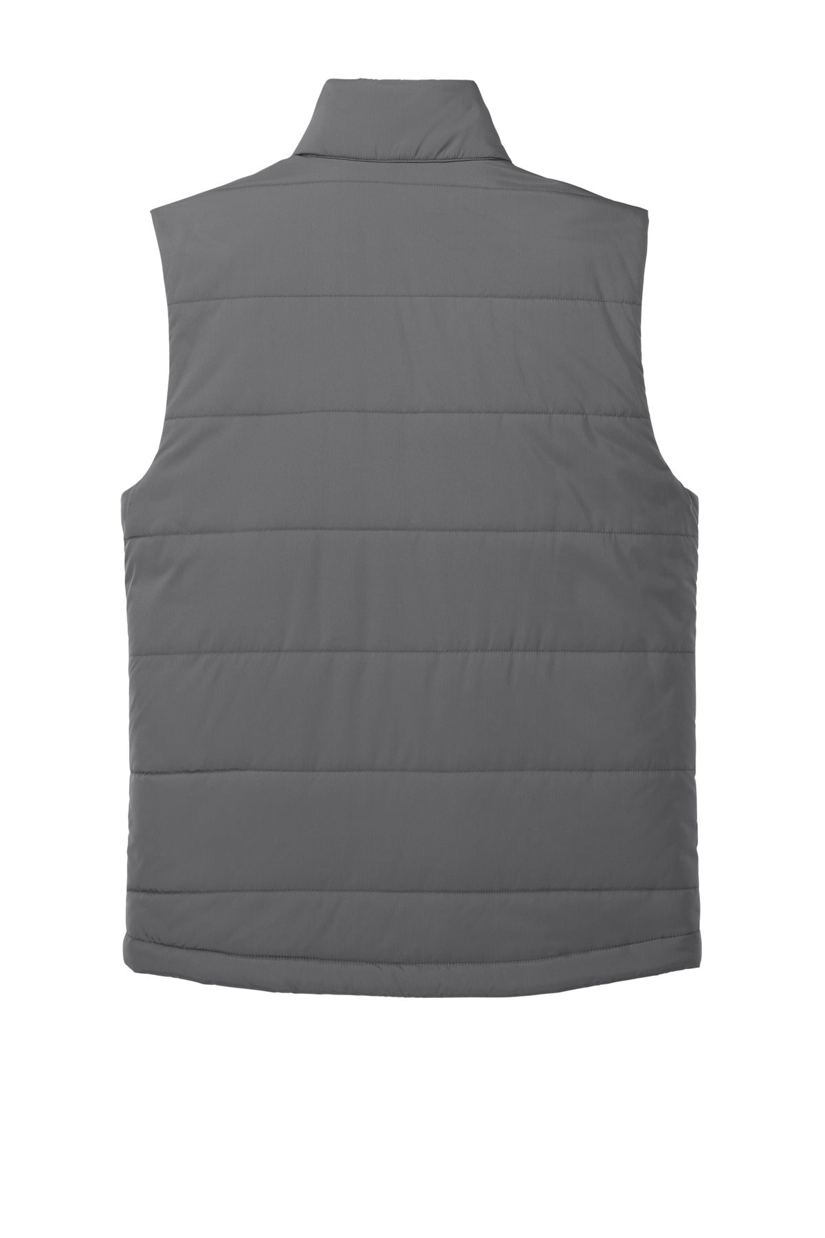 Rear View of ShadowGrey Port Authority Puffer Vest J853 plain