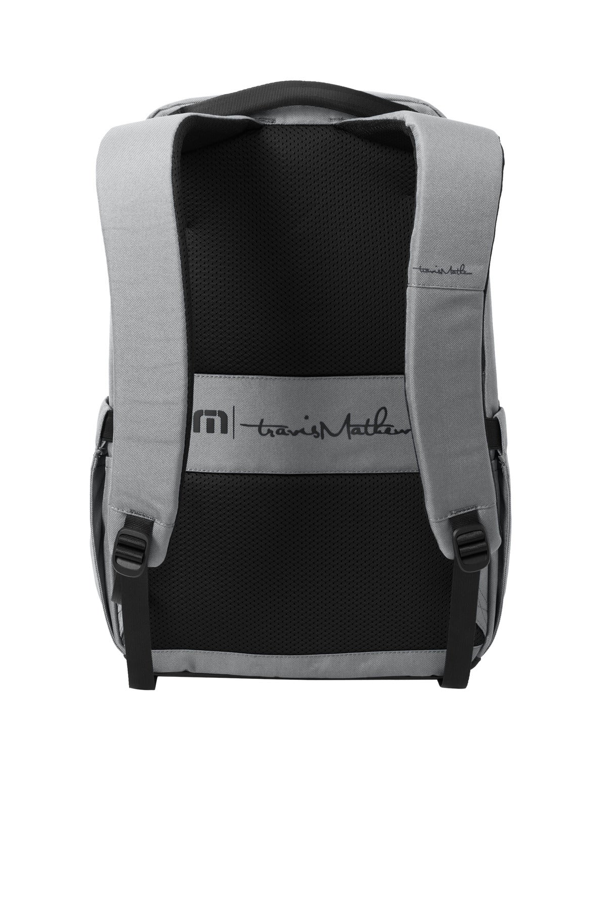 Rear View of ShadowGrey TravisMathew Approach Backpack TMB100 plain