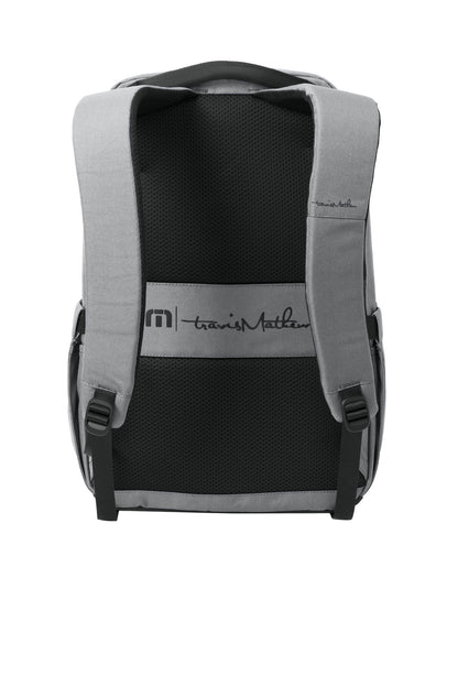 Rear View of ShadowGrey TravisMathew Approach Backpack TMB100