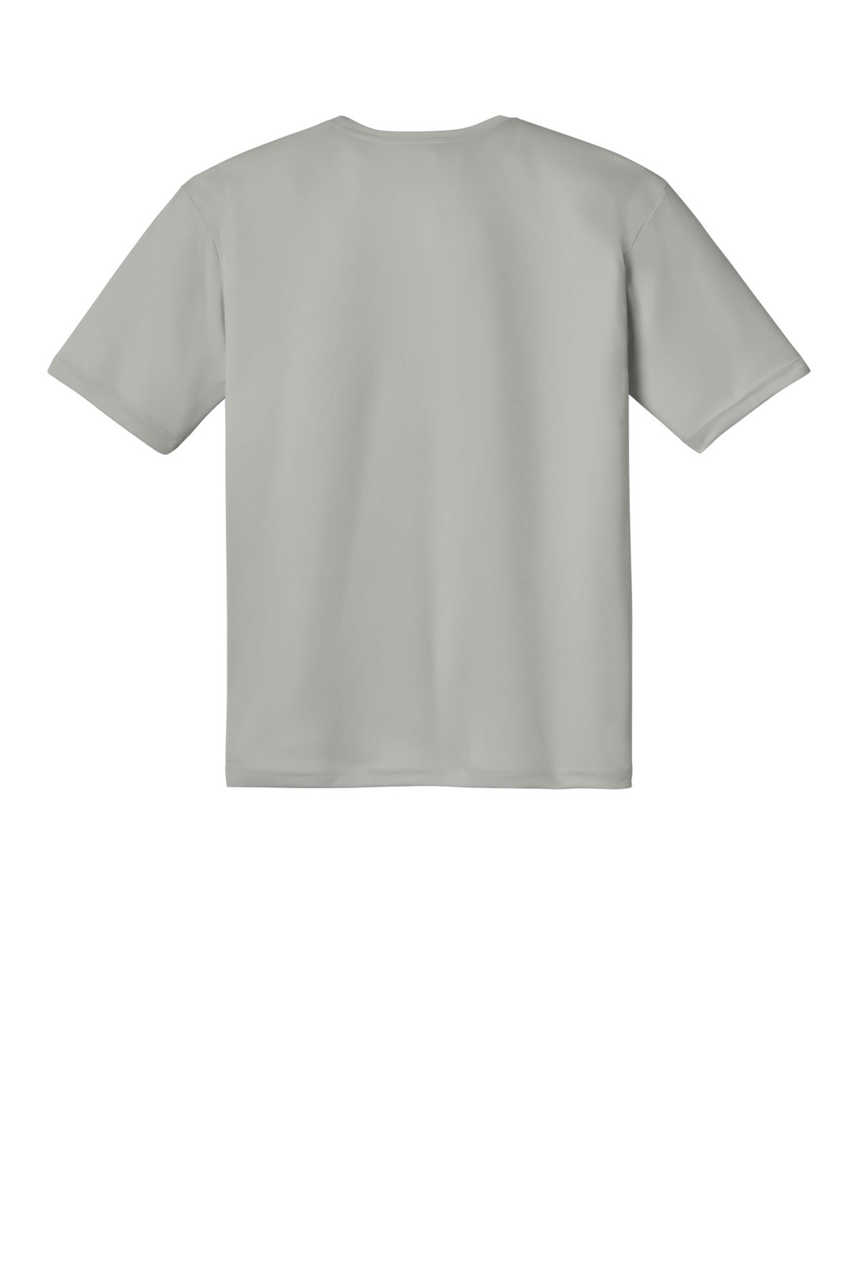 Rear View of Silver A4 Cooling Performance Short Sleeve Tee A4N3142 plain