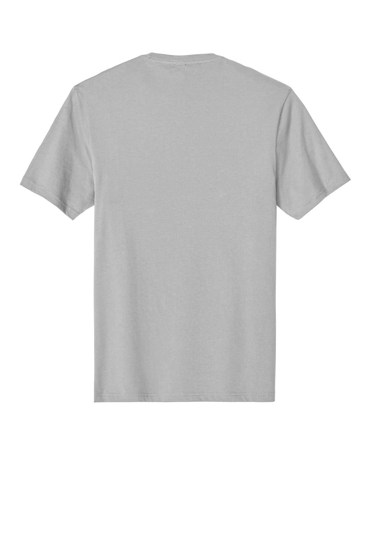 Rear View of Silver District Perfect Weight Tee. DT104 plain
