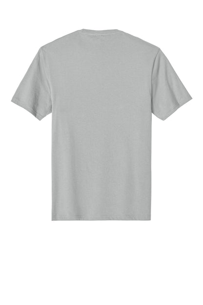 Rear View of Silver District Perfect Weight Tee. DT104 plain