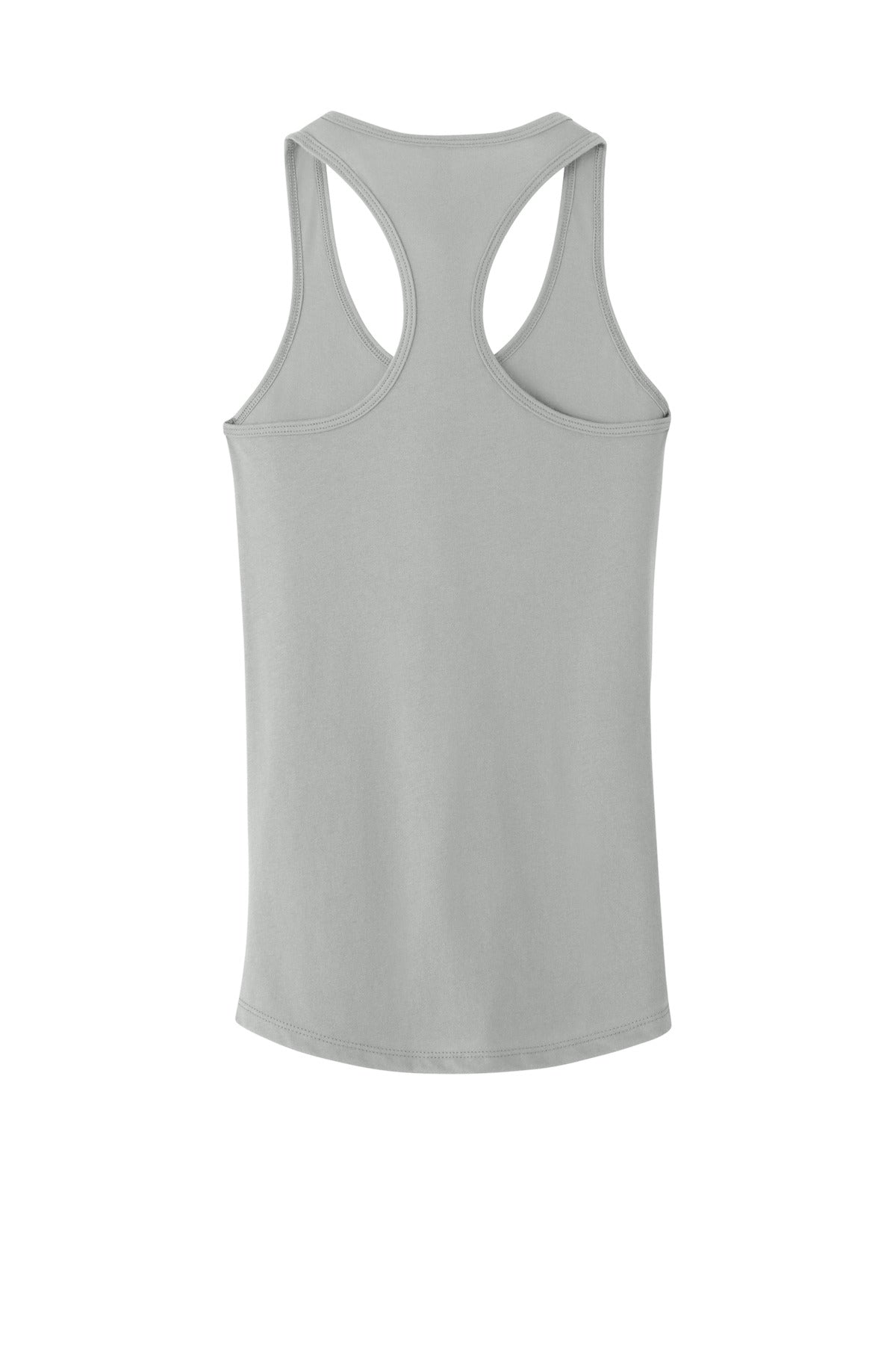 Rear View of Silver Next Level Apparel Women's Ideal Racerback Tank NL1533 plain
