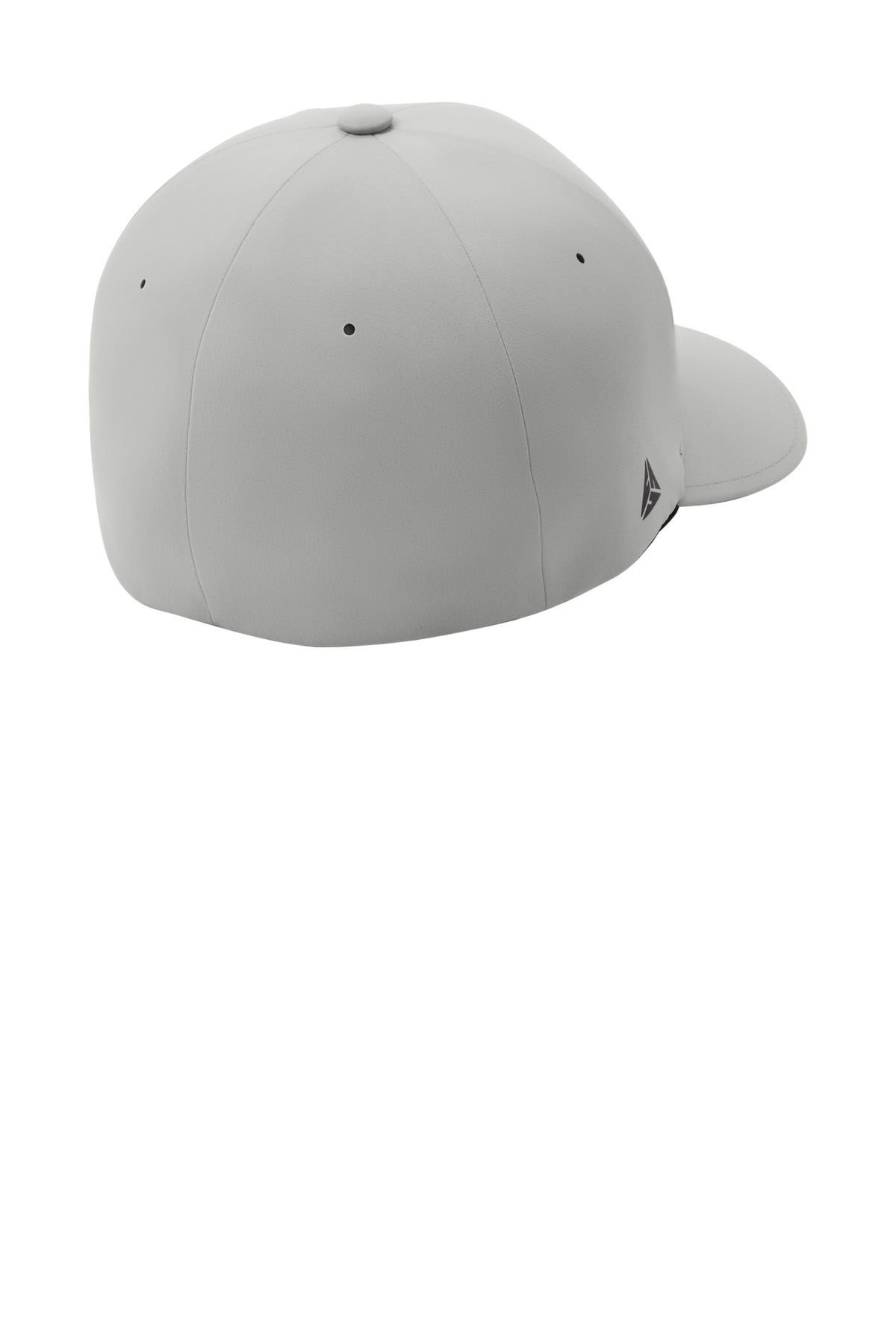 Rear View of Silver Port Authority Flexfit Delta Cap. C938 plain