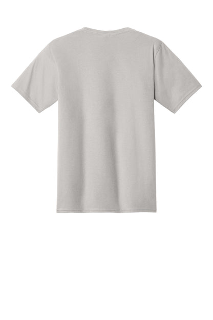 Rear View of Silver Port & Co Fan Favorite Tee. PC450 plain