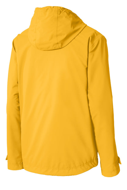 Rear View of Slicker Yellow Port Authority Northwest Slicker. J7710 plain