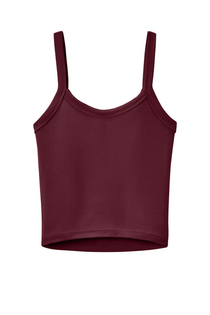 Rear View of SMarnBlend BELLA+CANVAS Women's Micro Rib Spaghetti Strap Tank BC1012