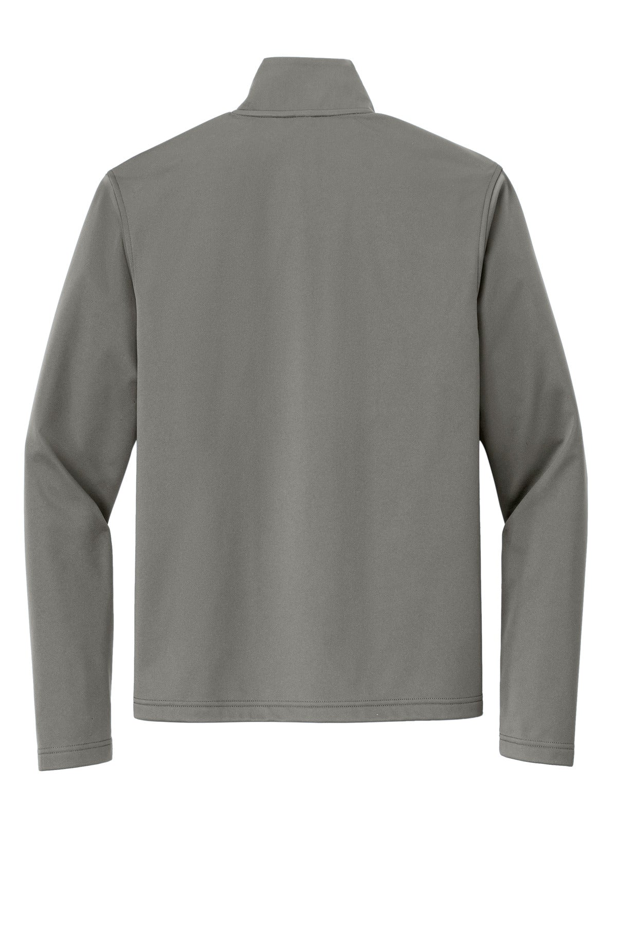 Rear View of SmokeGrey Port Authority Flexshell Jacket J617 plain