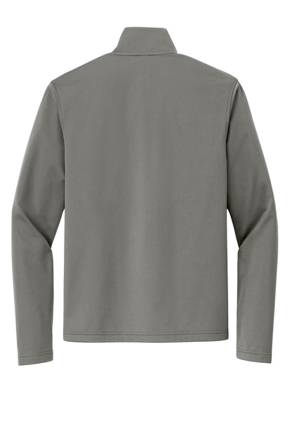 Rear View of SmokeGrey Port Authority Flexshell Jacket J617 plain