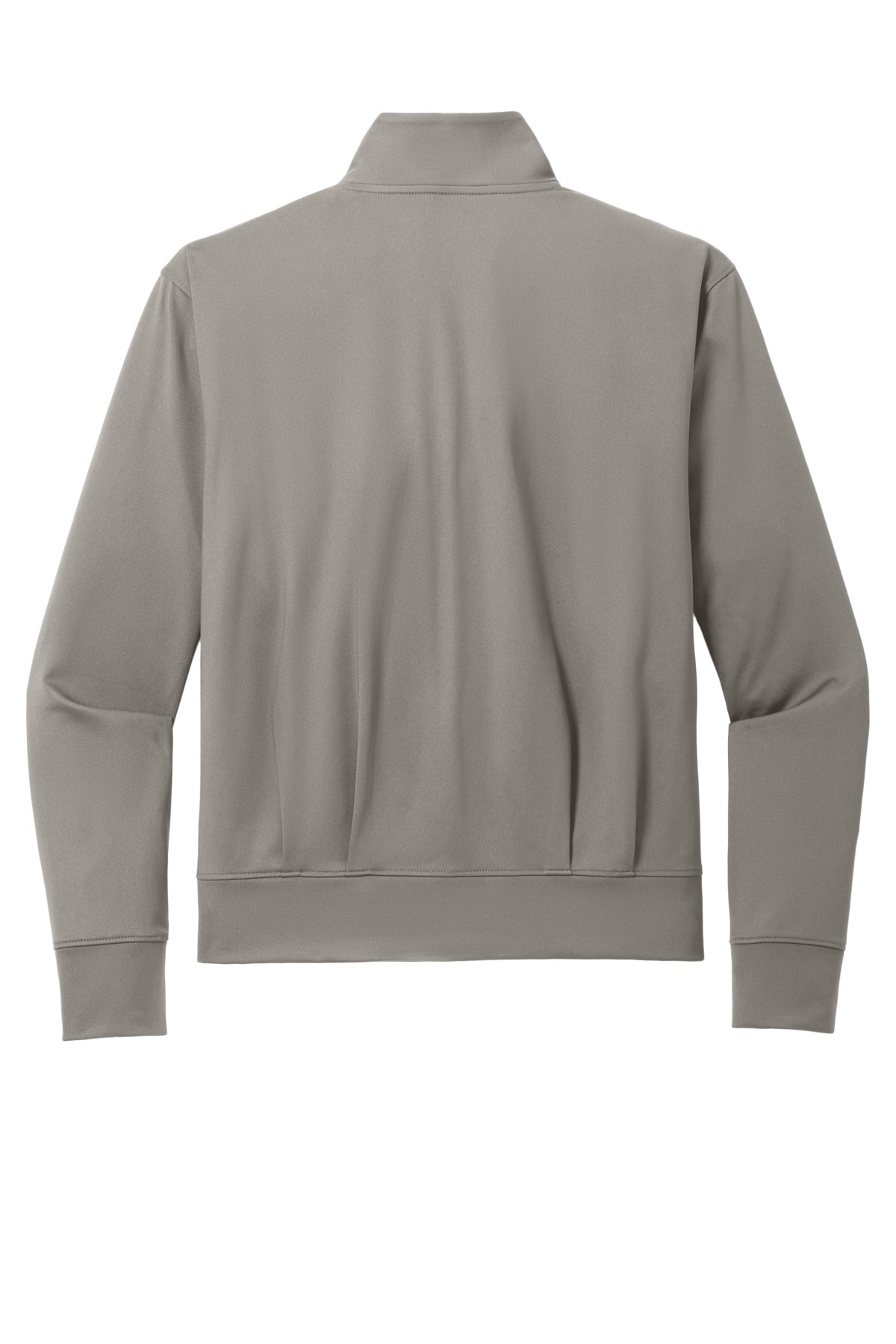 Rear View of SmokeGrey Port Authority Women's C-FREE Double Knit Full-Zip LK881 plain