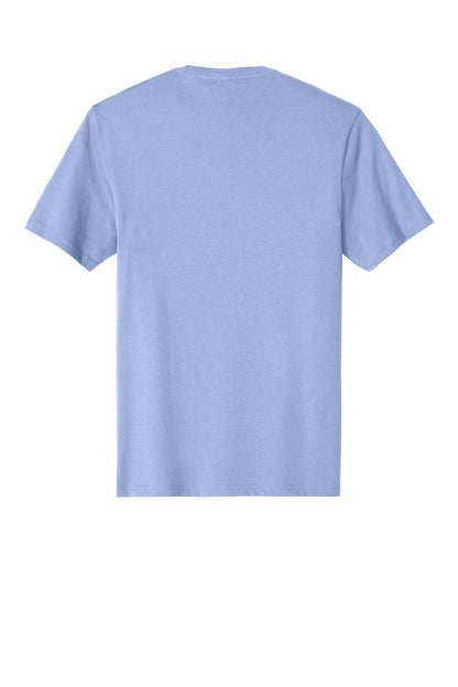 Rear View of SoftLilac District Perfect Weight Tee. DT104 plain