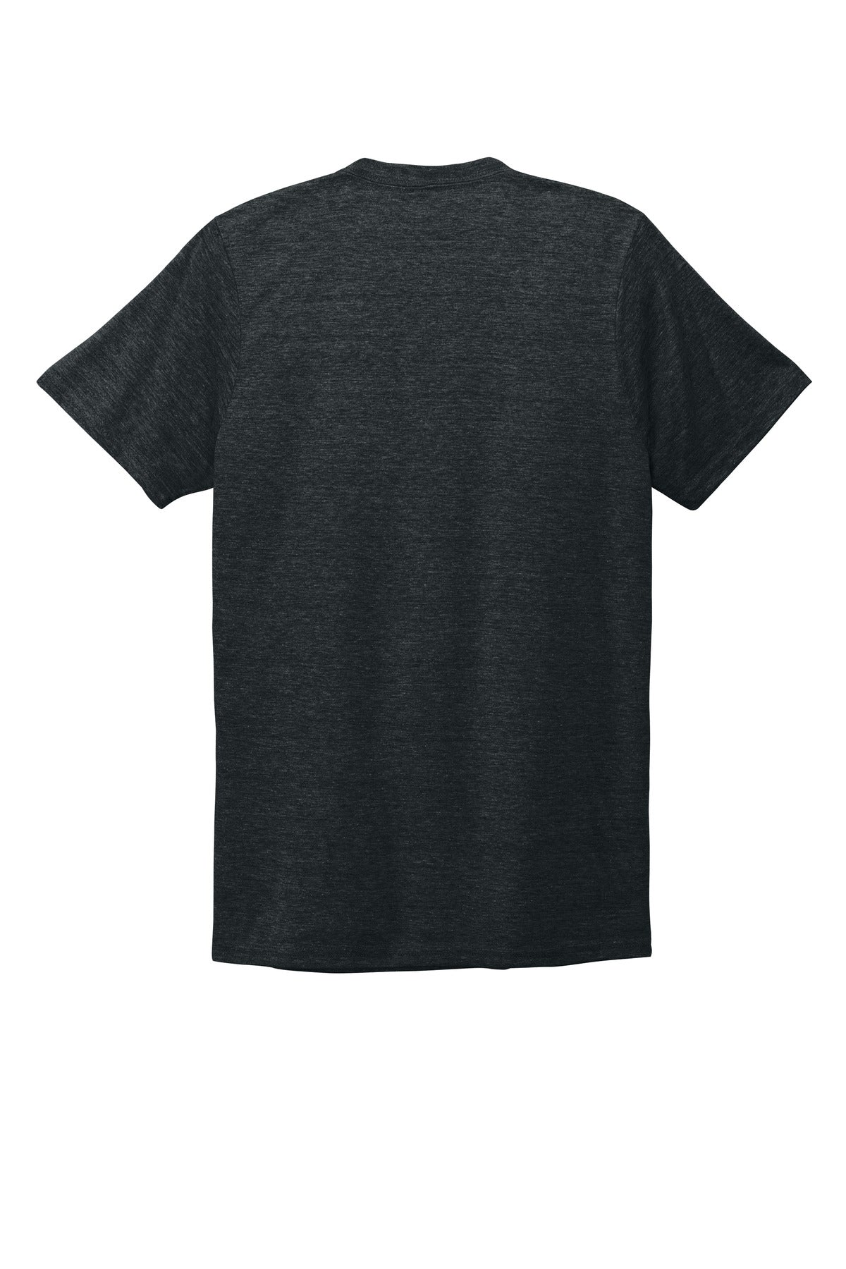 Rear View of Space Black Allmade Unisex Tri-Blend V-Neck Tee AL2014 plain
