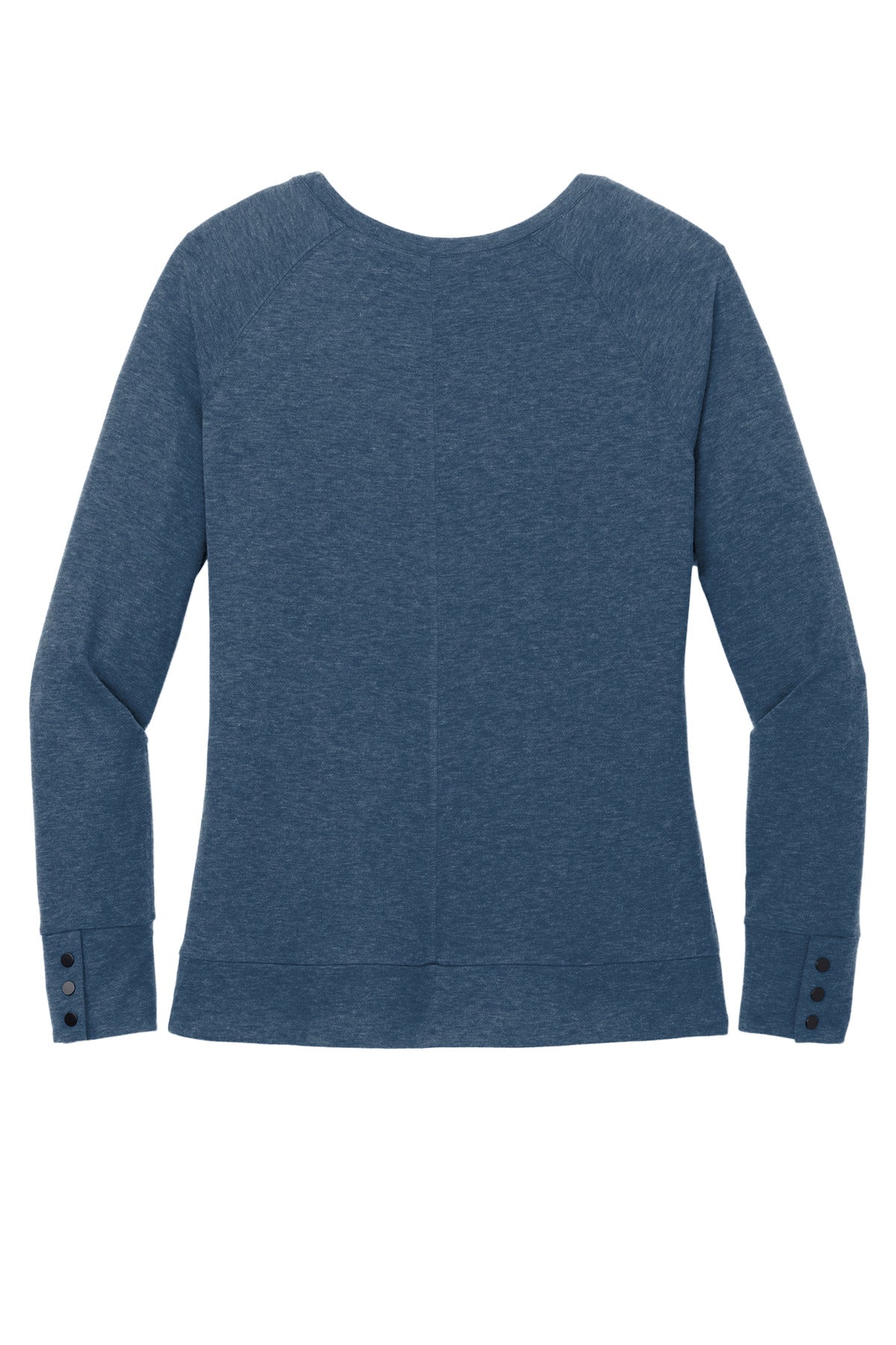 Rear View of SparBlue OGIO Women's Command Long Sleeve Scoop Neck LOG150 plain