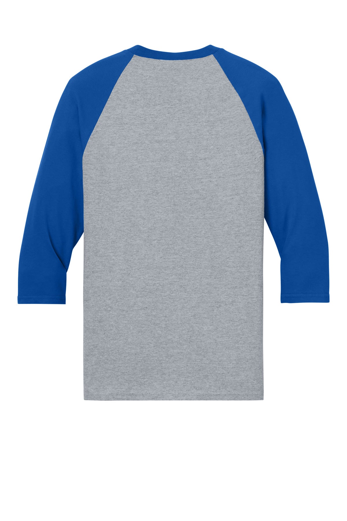 Rear View of SpGTrimRyl Gildan Heavy Cotton 3/4-Sleeve Raglan T-Shirt. 5700 plain