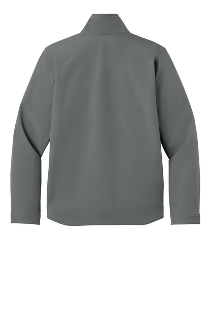 Rear View of Steel Carhartt Rain Defender Soft Shell Jacket CT106438 plain