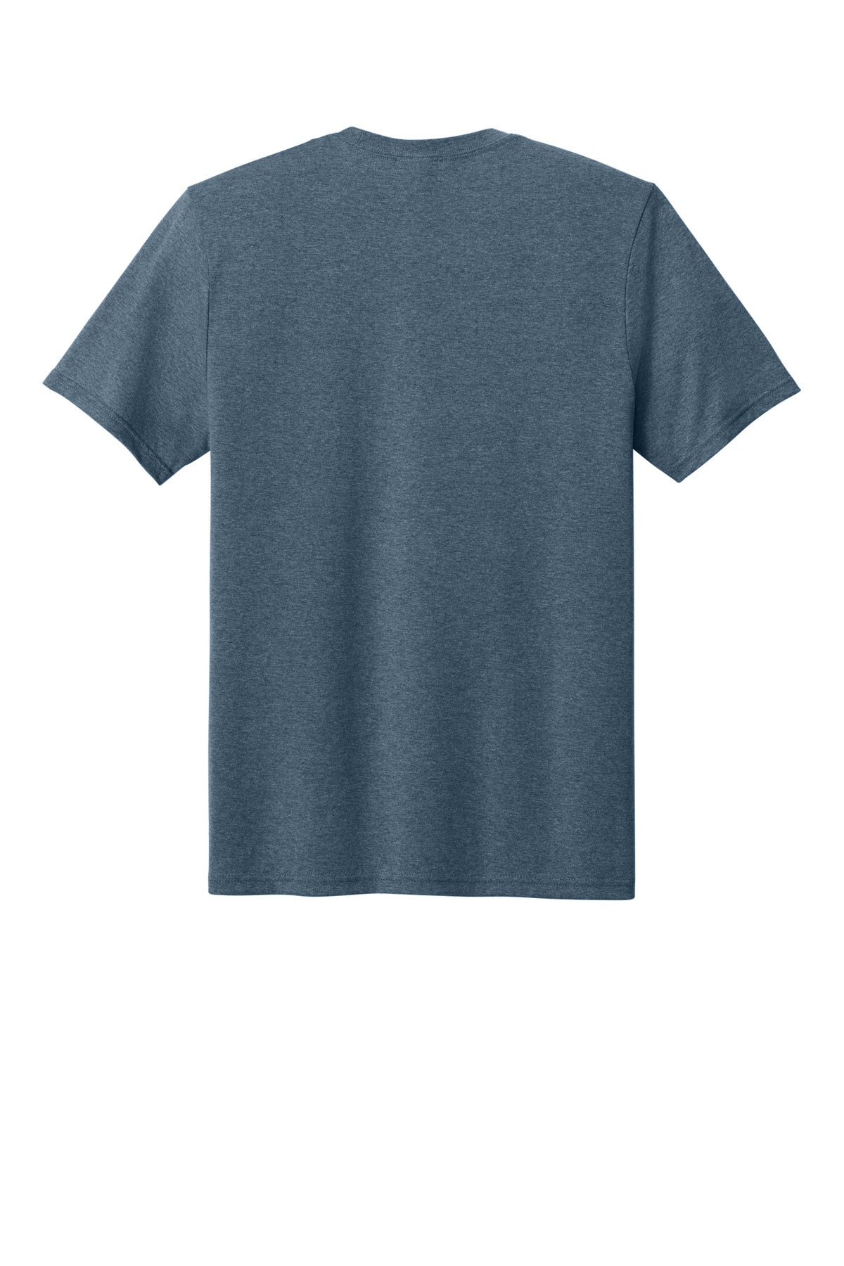 Rear View of SteelBlHtr Port & Co Tri-Blend Tee. PC330 plain