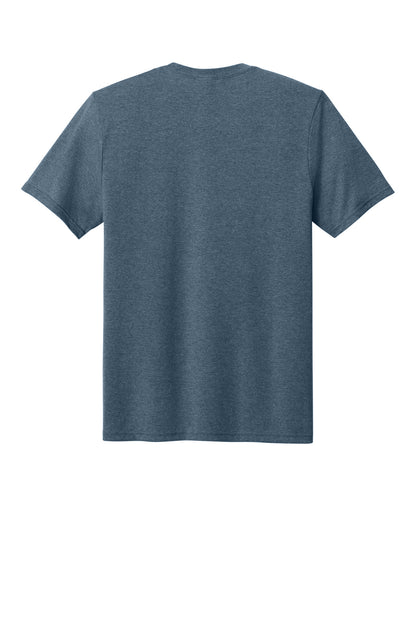 Rear View of SteelBlHtr Port & Co Tri-Blend Tee. PC330 plain