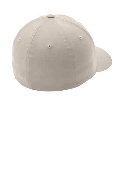 Rear View of Stone Port Authority Flexfit Cotton Twill Cap. C813 plain