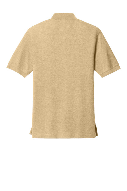 Rear View of Stone Port Authority Silk Touch Polo K500 plain