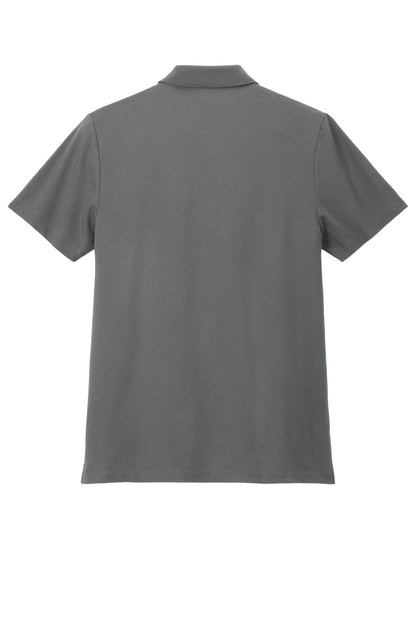 Rear View of StormGrey Mercer+Mettle Stretch Pique Polo MM1004 plain
