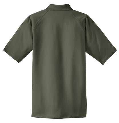Rear View of Tactical Green CornerStone - Select Snag-Proof Tactical Polo. CS410 plain