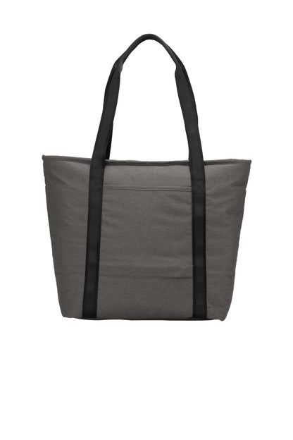 Rear View of Tarmac Hthr OGIO Downtown Tote. 94000 plain
